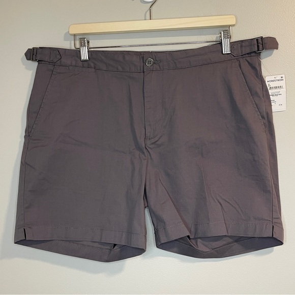 Nordstrom Gray Tech Smart Slim Fit Shorts - Picture 1 of 8